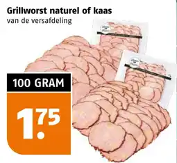 Poiesz Grillworst naturel of kaas aanbieding