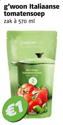 Poiesz g'woon Italiaanse tomatensoep aanbieding