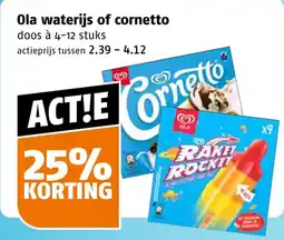 Poiesz Ola waterijs of cornetto aanbieding
