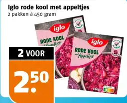Poiesz Iglo rode kool met appeltjes aanbieding