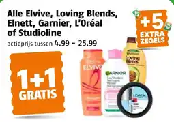 Poiesz Alle Elvive, Loving Blends, Elnett, Garnier, L'Oréal of Studioline aanbieding