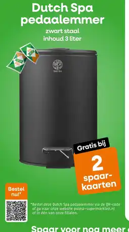 Poiesz Dutch spa pedaalemmer aanbieding