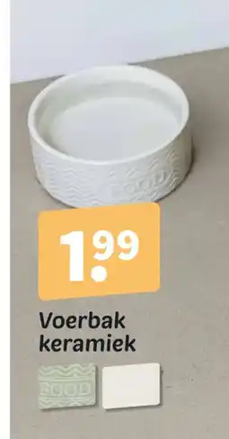 Wibra Voerbak keramiek aanbieding