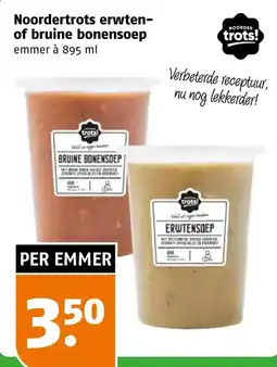 Poiesz Noordertrots erwten- of bruine bonensoep aanbieding