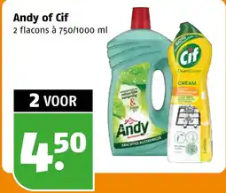 Poiesz Andy of Cif aanbieding