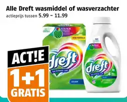 Poiesz Alle Dreft wasmiddel of wasverzachter aanbieding