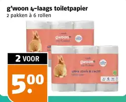 Poiesz g'woon 4-laags toiletpapier aanbieding