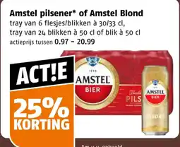 Poiesz Amstel pilsener of Amstel Blond aanbieding