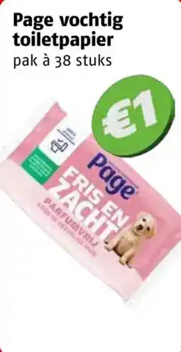 Poiesz Page vochtig toilet papier aanbieding