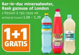 Poiesz Bar-le-duc mineraalwater, Raak gazeuse of London aanbieding