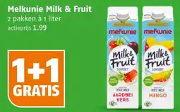 Poiesz Melkunie Milk & Fruit aanbieding