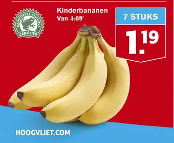 Hoogvliet Kinderbananen aanbieding