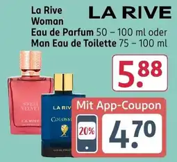 Rossmann DE La Rive Woman Eau de Parfum 50-100 ml oder Man Eau de Toilette 75-100 ml aanbieding