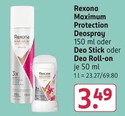 Rossmann DE Rexona Maximum Protection aanbieding