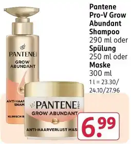 Rossmann DE Pantene Pro-V Grow Abundant Shampoo aanbieding