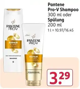 Rossmann DE Pantene Pro-V Shampoo aanbieding