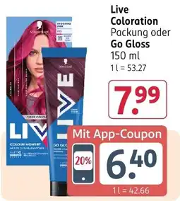 Rossmann DE Schwarzkopf Live Coloration aanbieding