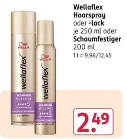Rossmann DE Wella Wellaflex Haarspray of -lack aanbieding