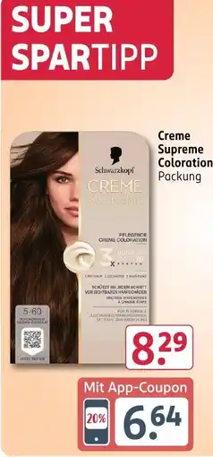 Rossmann DE Schwarzkopf Creme Supreme aanbieding