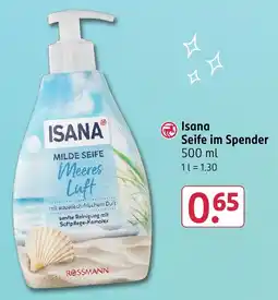 Rossmann DE Isana Seife im Spender aanbieding
