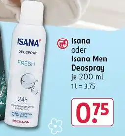 Rossmann DE Isana deospray aanbieding