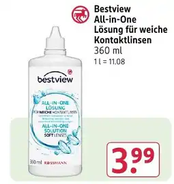Rossmann DE bestview all-in-one lösung für weiche kontaktlinsen aanbieding