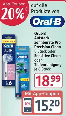 Rossmann DE Oral-B Aufsteck-zahnbürste Pro Precision Clean aanbieding