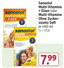 Rossmann DE sanostol multi-vitamine + eisen aanbieding