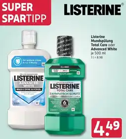 Rossmann DE Listerine total care oder advanced white aanbieding
