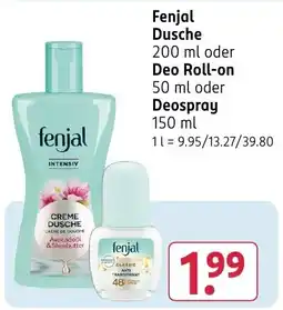 Rossmann DE fenjal Dusche aanbieding