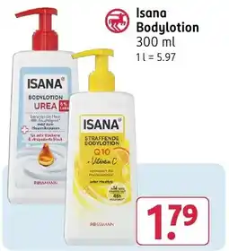 Rossmann DE Isana bodylotion aanbieding