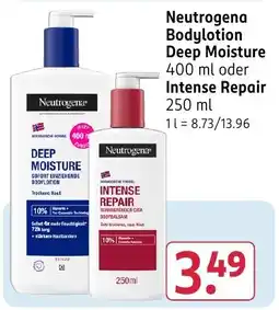 Rossmann DE Neutrogena Bodylotion Deep Moisture of Intense Repair aanbieding