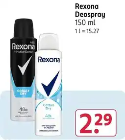 Rossmann DE Rexona Deospray aanbieding