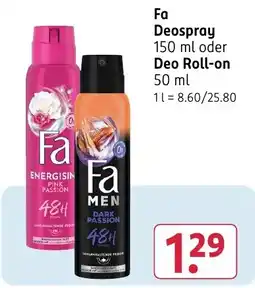 Rossmann DE Fa Deospray aanbieding