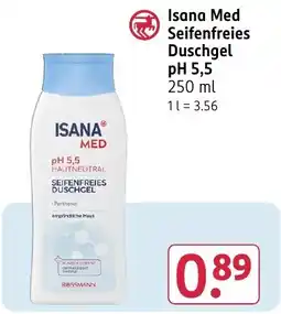 Rossmann DE Isana Med Seifenfreies Duschgel aanbieding
