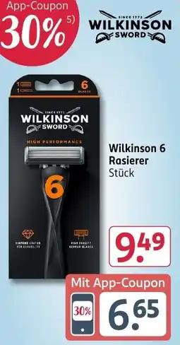 Rossmann DE wilkinson sword rasierer 6 aanbieding