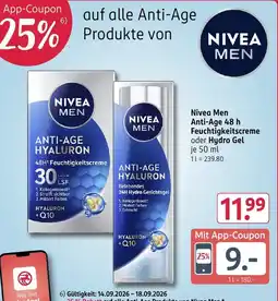 Rossmann DE nivea men anti-age hyaluron aanbieding