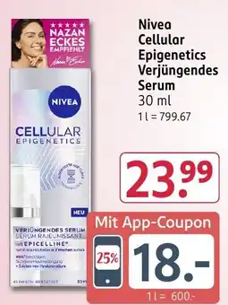 Rossmann DE Nivea Cellular Epigenetics Verjüngendes Serum aanbieding