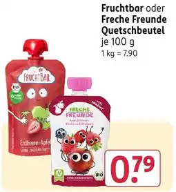 Rossmann DE Fruchtbar oder Freche Freunde Quetschbeutel aanbieding