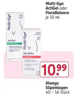 Rossmann DE Multi-Gyn ActiGel of FloraBalance aanbieding