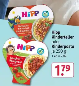 Rossmann DE Hipp kinderteller of kinderpasta aanbieding