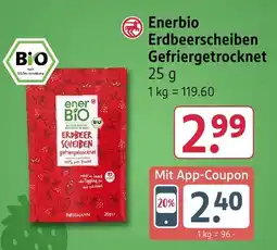 Rossmann DE enerbio erdbeerscheiben gefriergetrocknet aanbieding