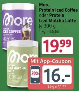 Rossmann DE More Protein Iced Coffee oder Protein Iced Matcha Latte aanbieding