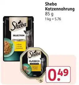 Rossmann DE Sheba Katzennahrung aanbieding