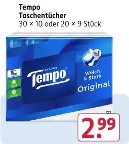 Rossmann DE Tempo Taschentücher aanbieding