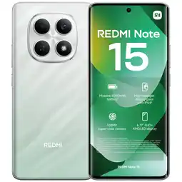MediaMarkt XIAOMI Redmi Note 15 - 6GB - 128GB - Groen - 128 GB Groen aanbieding