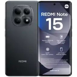 MediaMarkt XIAOMI Redmi Note 15 6GB - 128GB - Zwart - 128 GB Zwart aanbieding