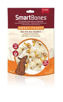 Pets Place SmartBones Sweet Potato - Kauwsnacks - Mini 8 stuks aanbieding