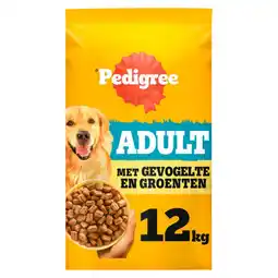 Pets Place Pedigree Adult - Hondenbrokken - Kip&Groente 12 kg aanbieding