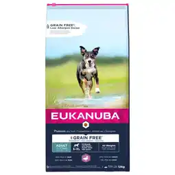 Pets Place Eukanuba Adult Grain Free - Hondenbrokken - Eend 12 kg aanbieding